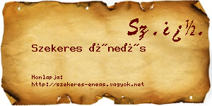 Szekeres Éneás névjegykártya